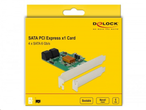 DeLock 90382 4x SATA bővítő kártya PCIe